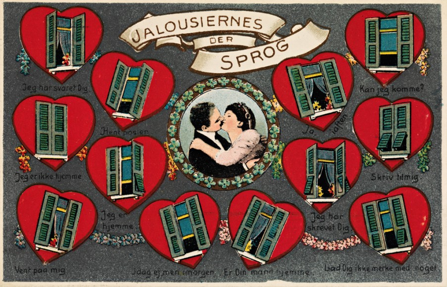 Nasjonalbiblioteket har delt dette søte postkortet, og anslår at det er fra ca. 1920.