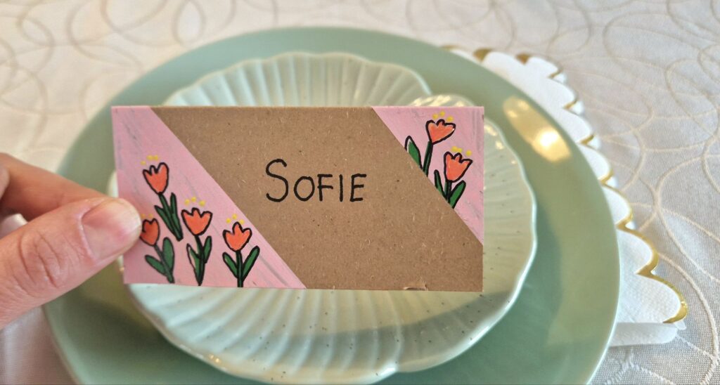 Tulipaner med maskering.